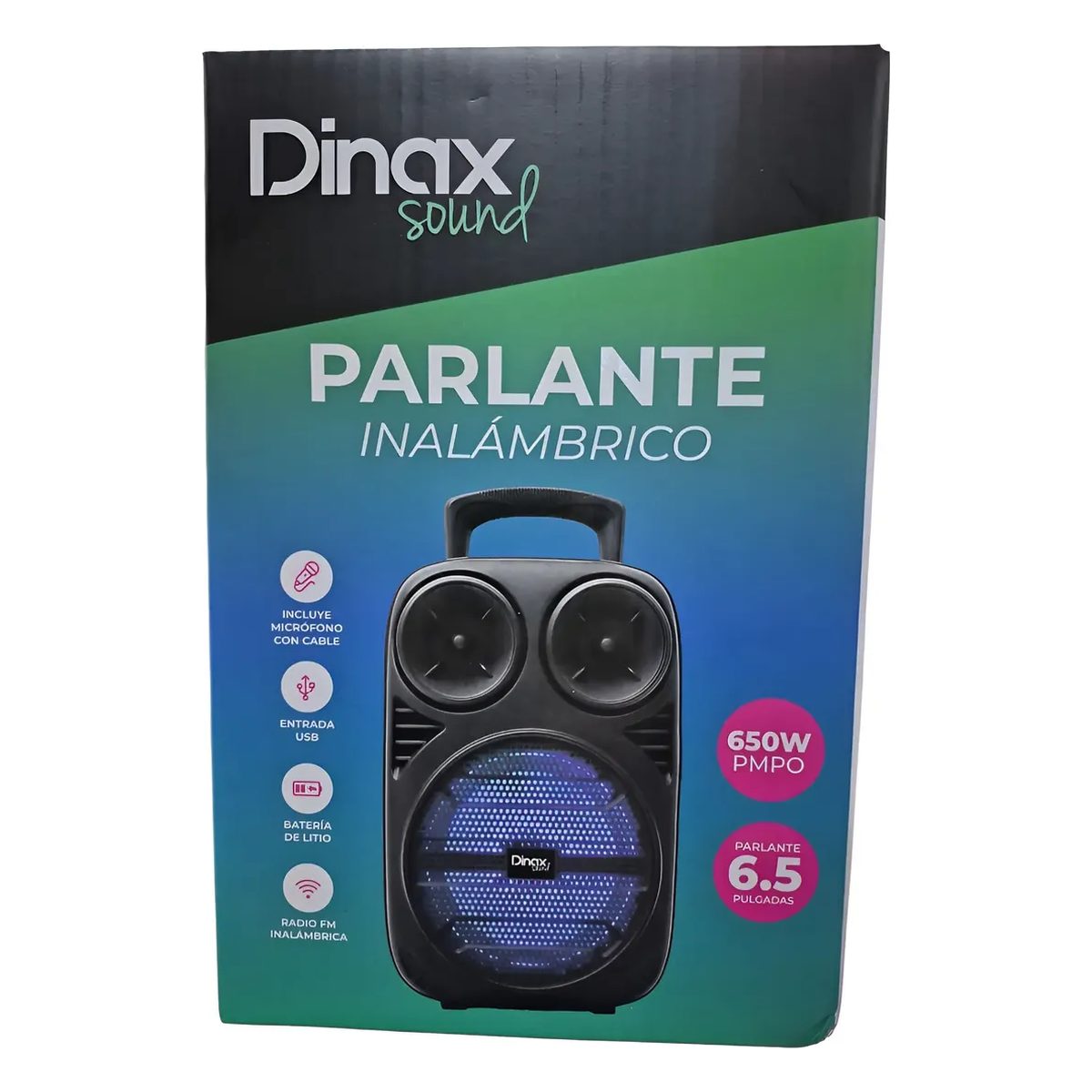 Parlante 06,5" Dinax 650W