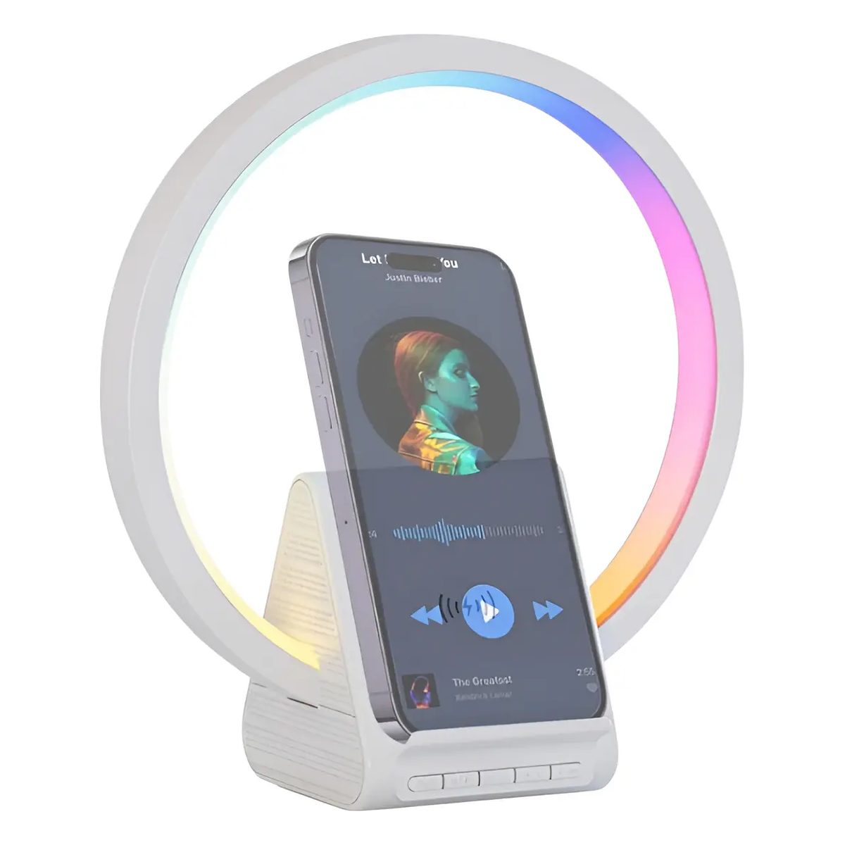 Parlante aro LED cargador BT256