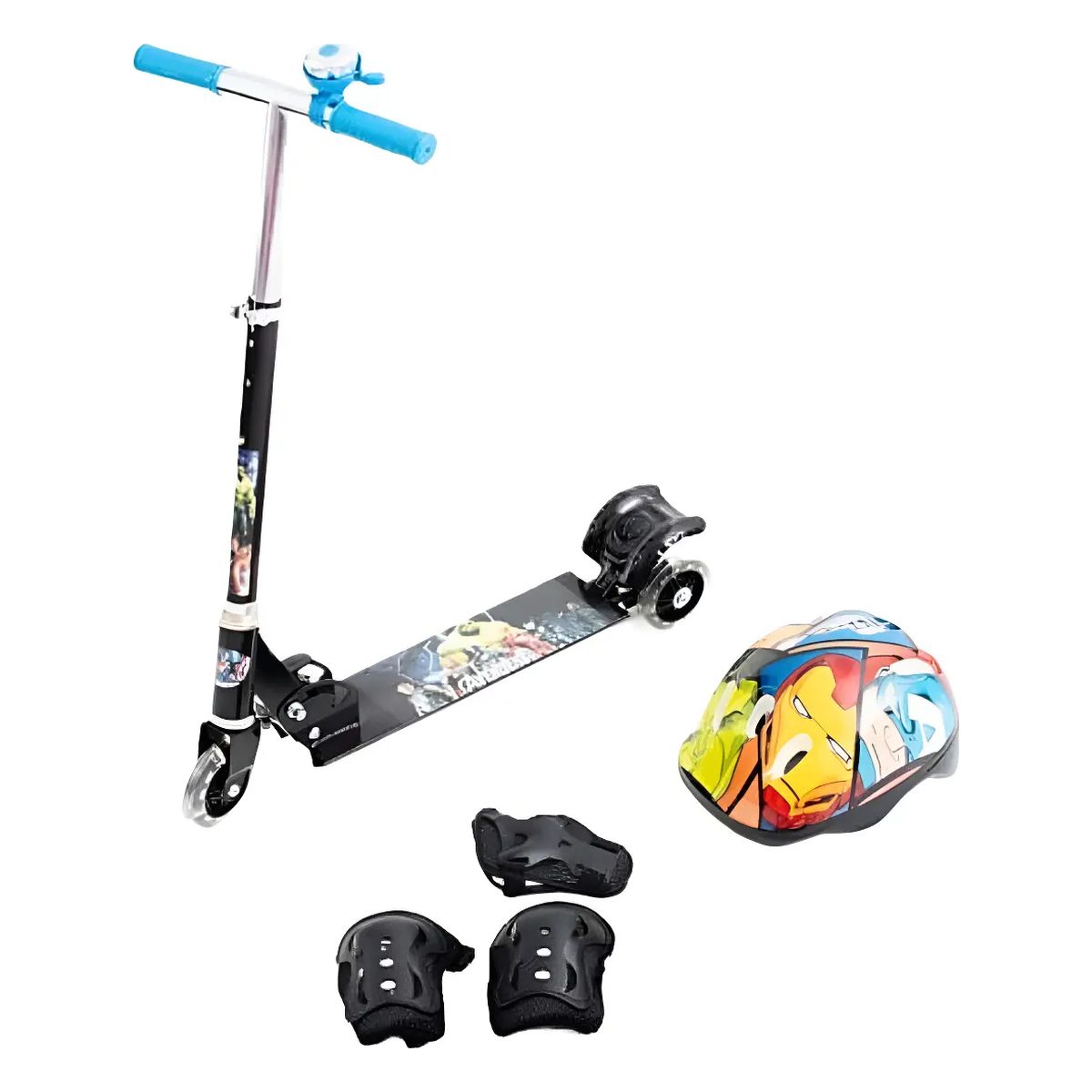 Monopatín vengadores c/ protección cod 12233