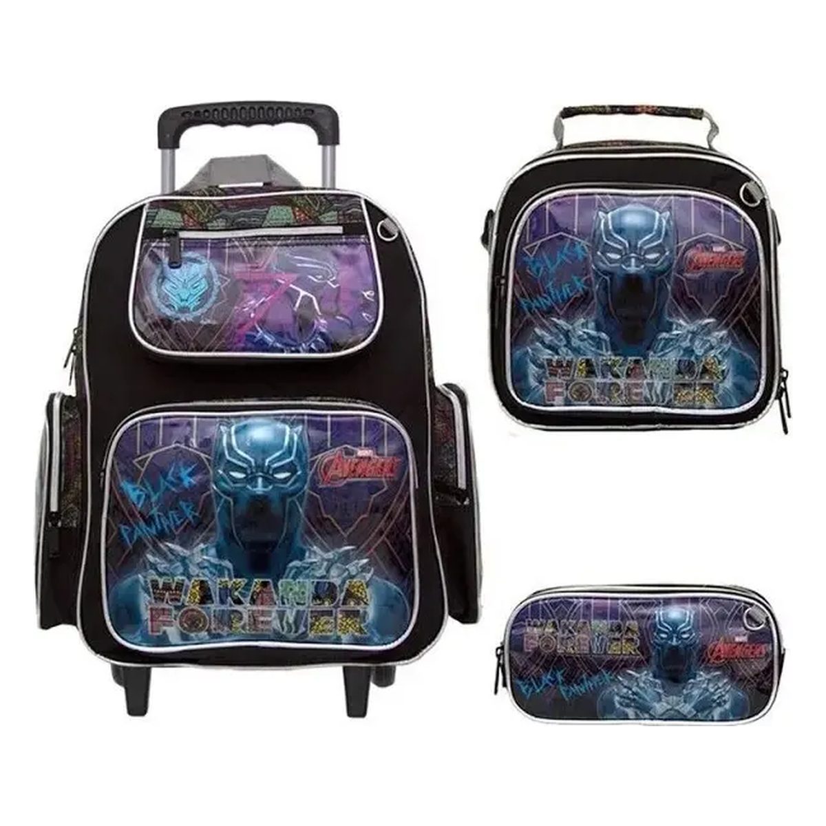 Mochila wakanda c/ carro 3 en 1