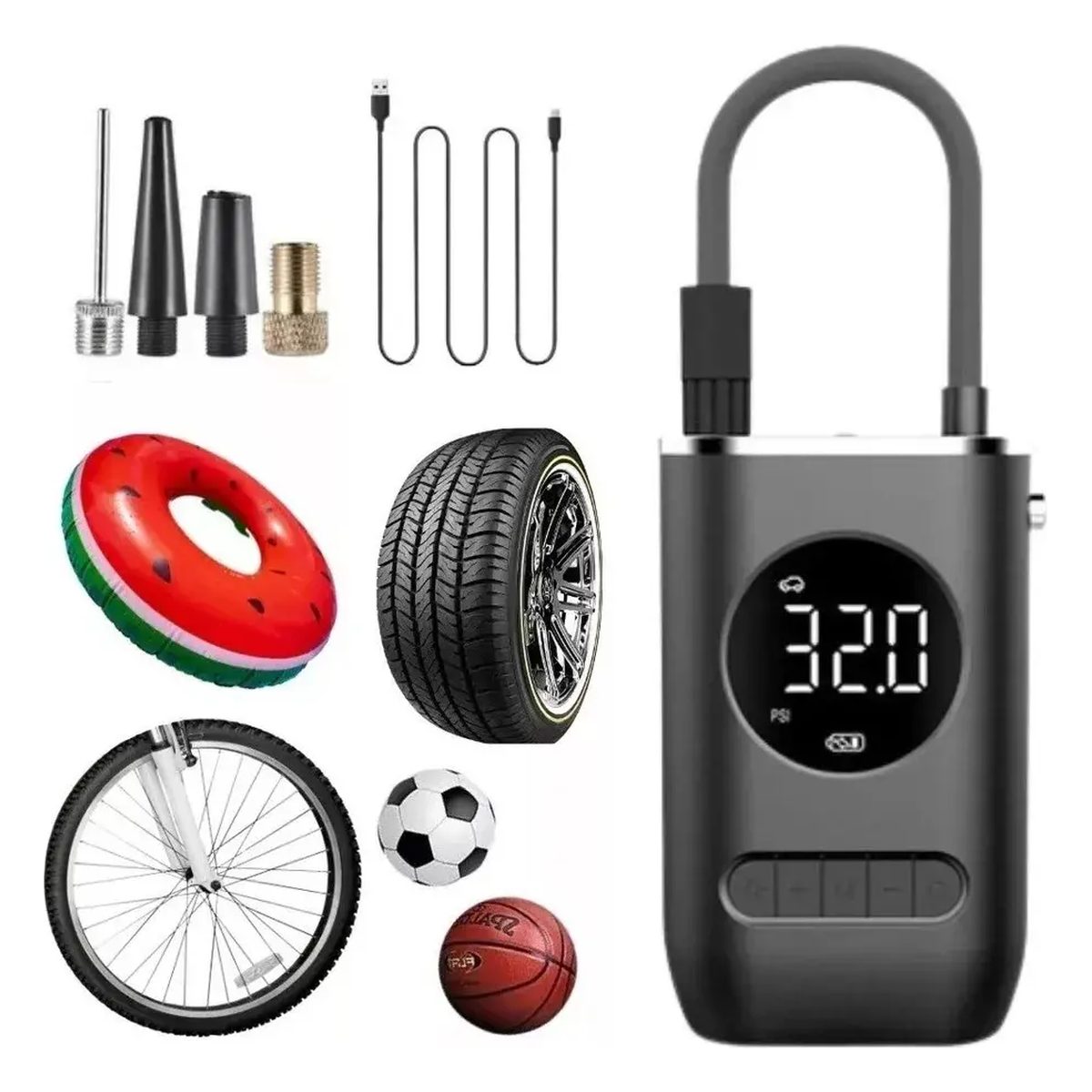 Mini compresor Duavf portátil candado DV003