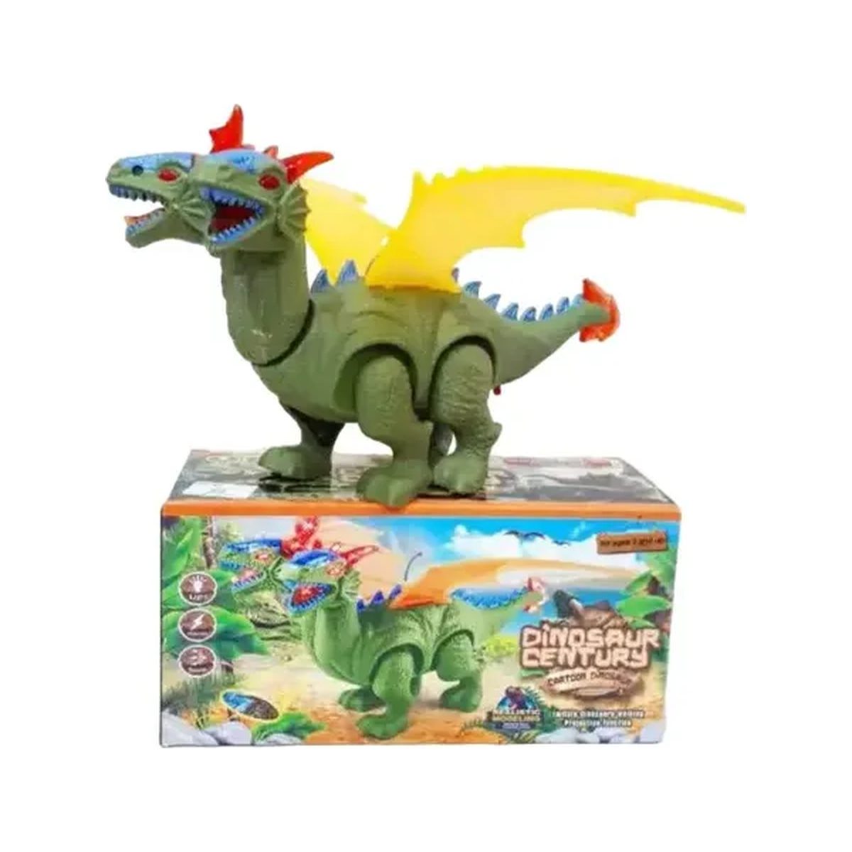 Juguete dragon 2 cabezas 56357
