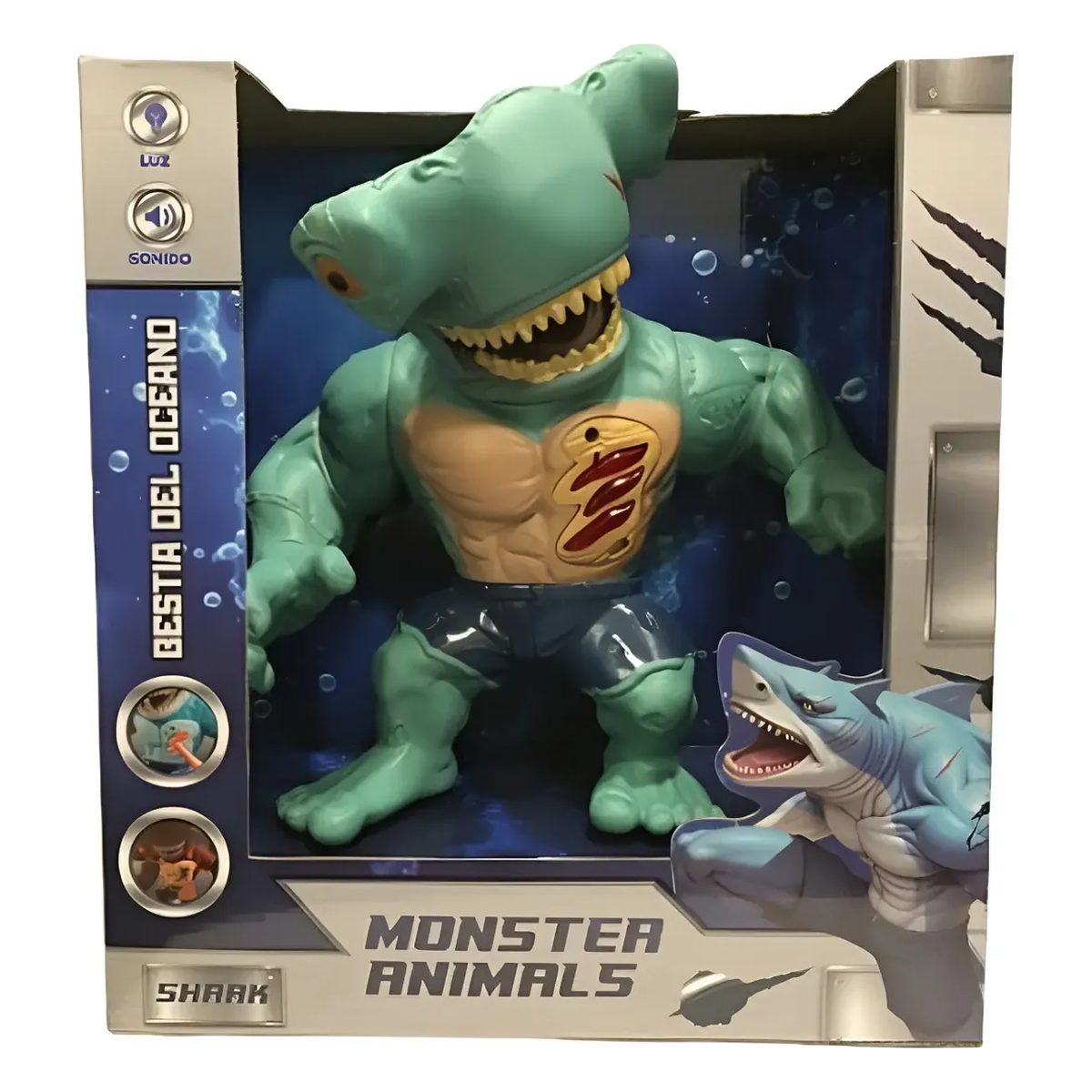 Juguete tiburon- t.martillo-monster 56146-147-148