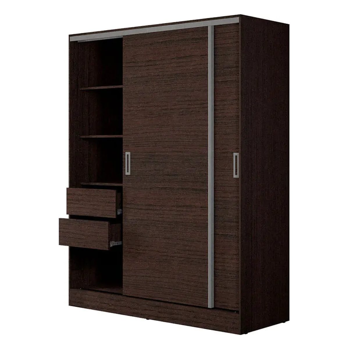 Mueble Orlandi placard 2 puertas 3160 WENGUE-3162 jacaranda 184x140x53