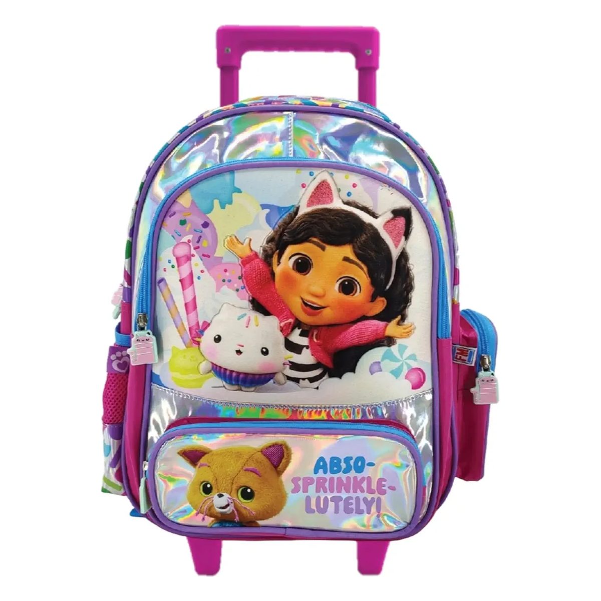Mochila Gabbys c/ carro 3 en 1