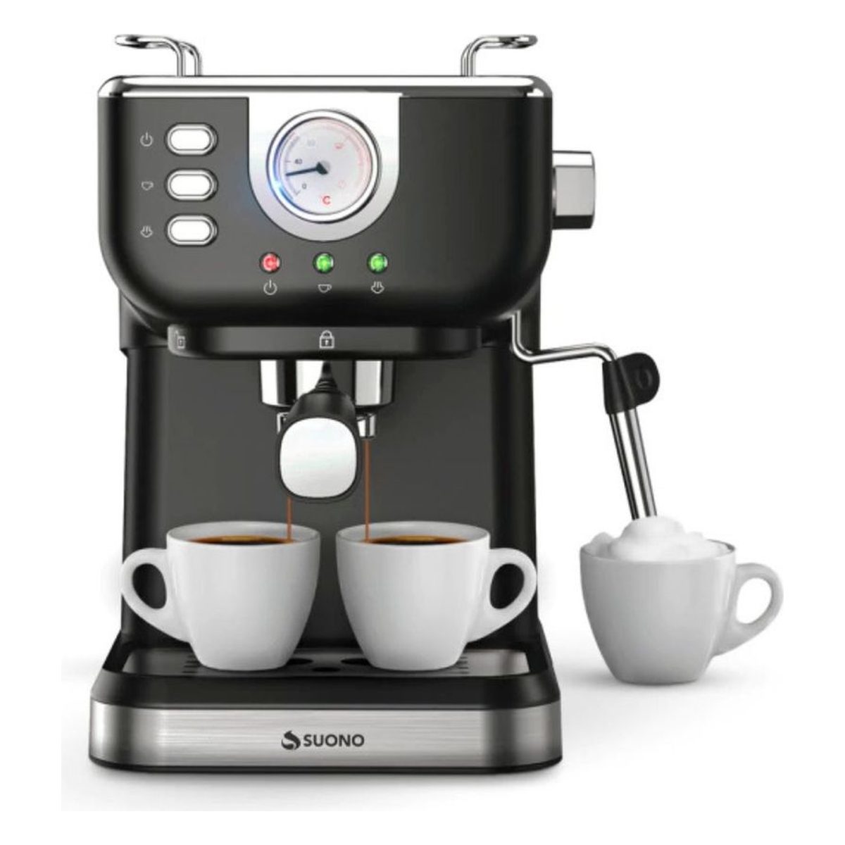 Cafetera espresso Suono vintage c/ vaporizador HOG0392NEG