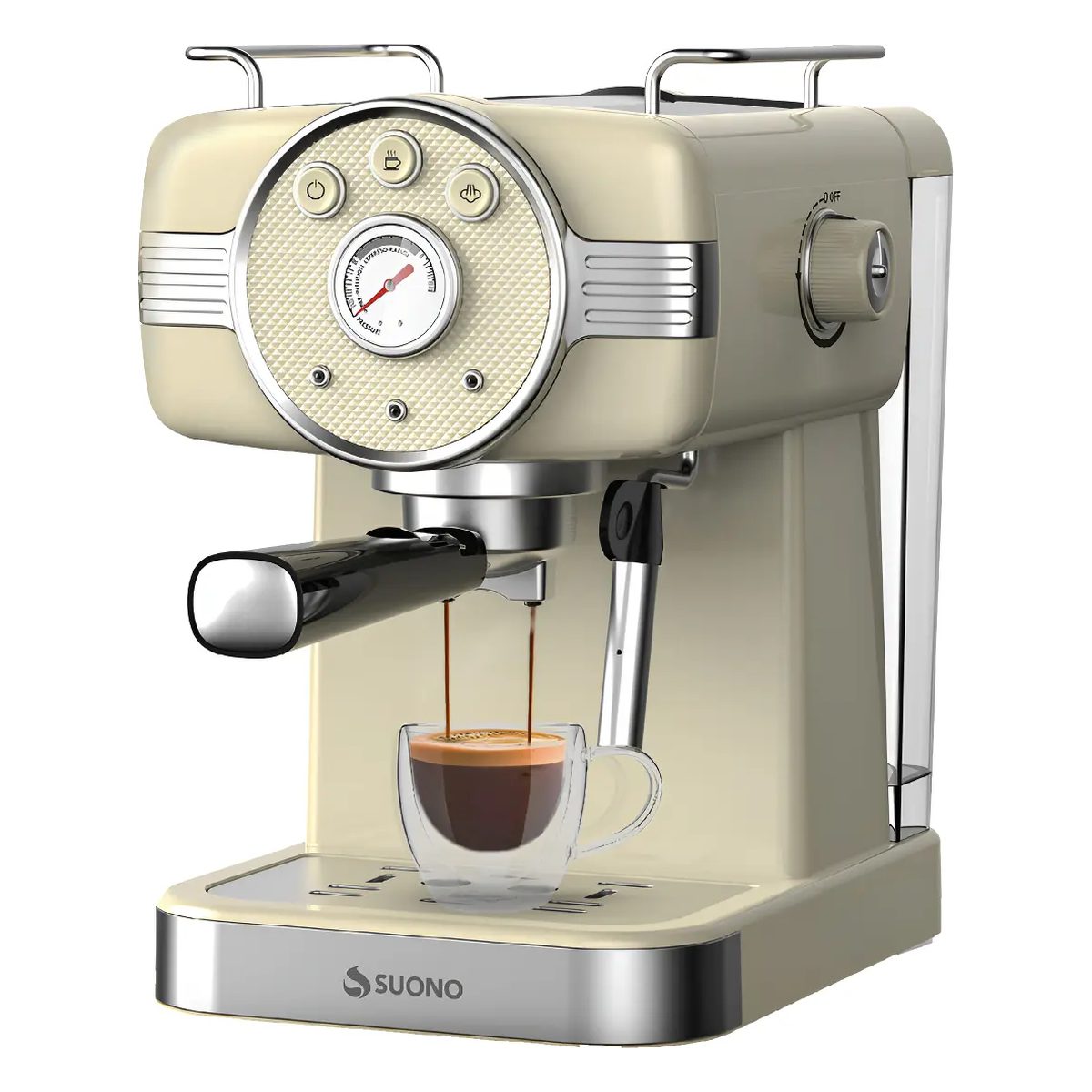 Cafetera Suono vintage c/ medidor de presión HOG0156