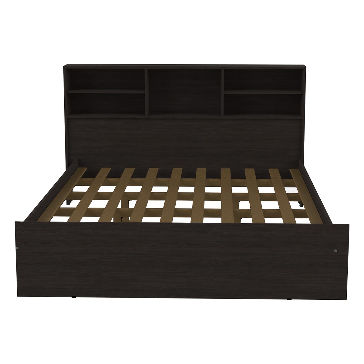 Cama Orlandi 2 plazas repisa 83 WENGUE/72 jacaranda