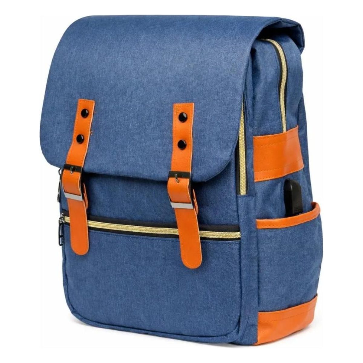 Mochila Omaha MBJ-24 urbana azul 30x13x42