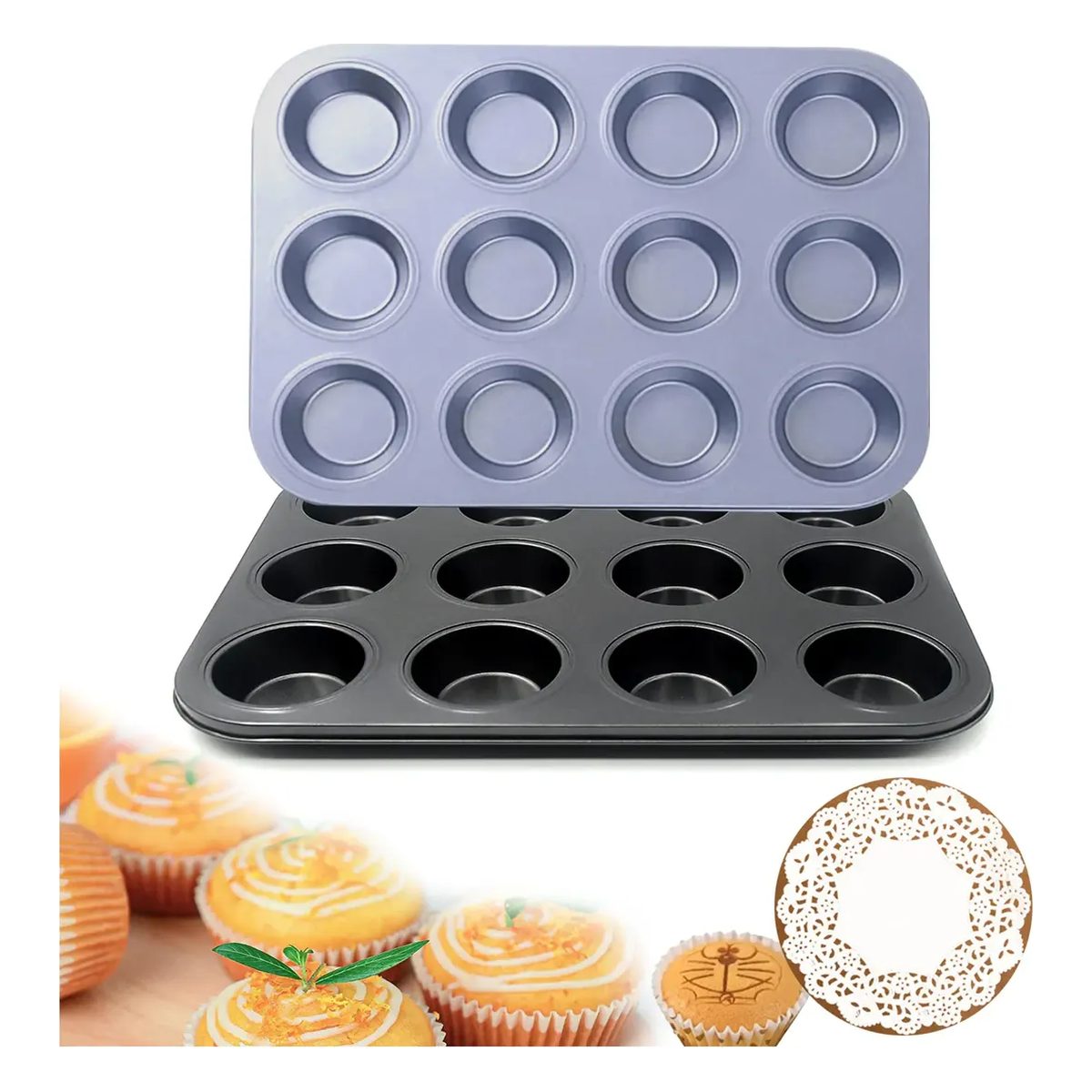 Molde para cupcakes antiadherente MELECH-267
