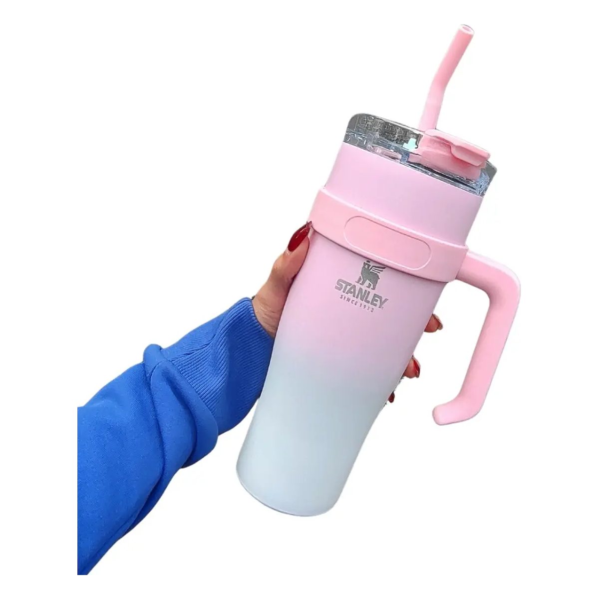 Vaso quencher diseño con tapa bombilla