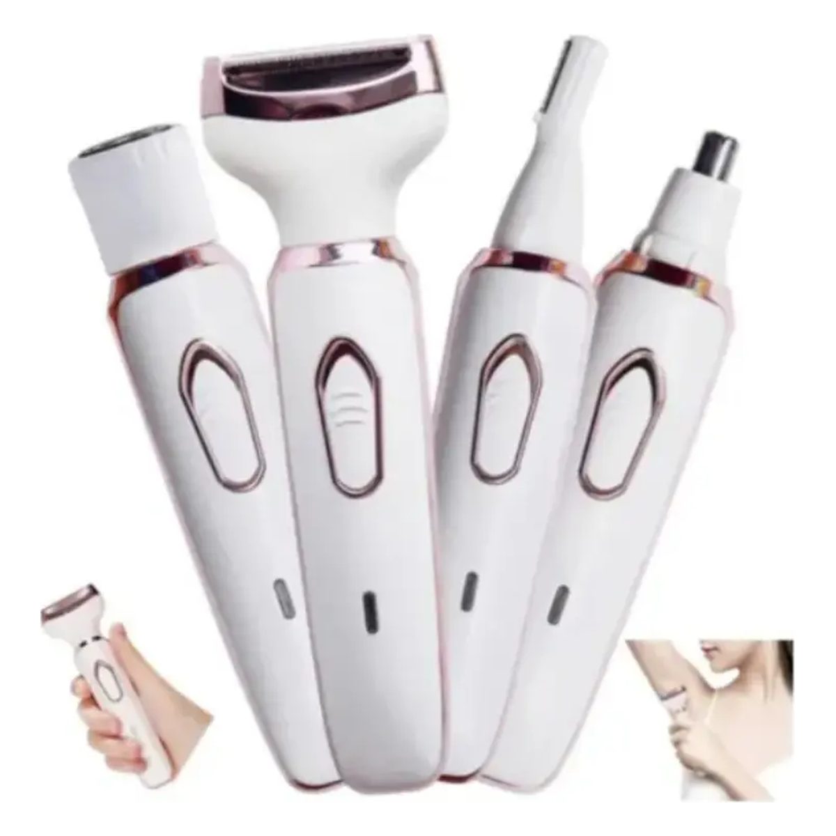 Depiladora eléctrica Dinax 4 en 1 USB CP3W005