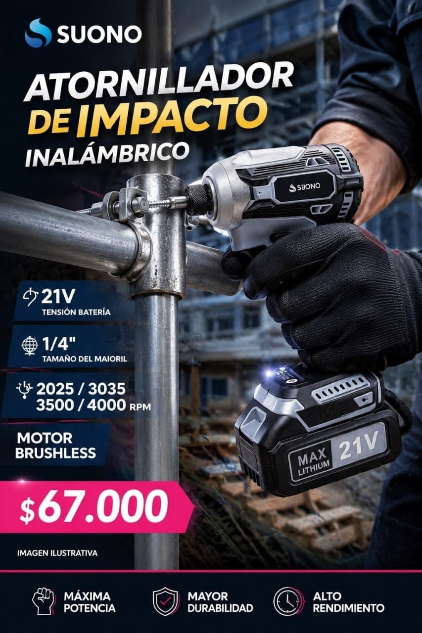 Atornillador Suono de impacto HER00010GRI
