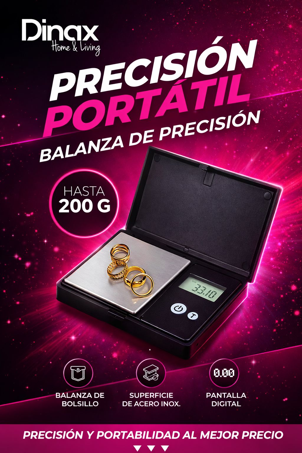 Balanza Dinax presicion DXBADI2000