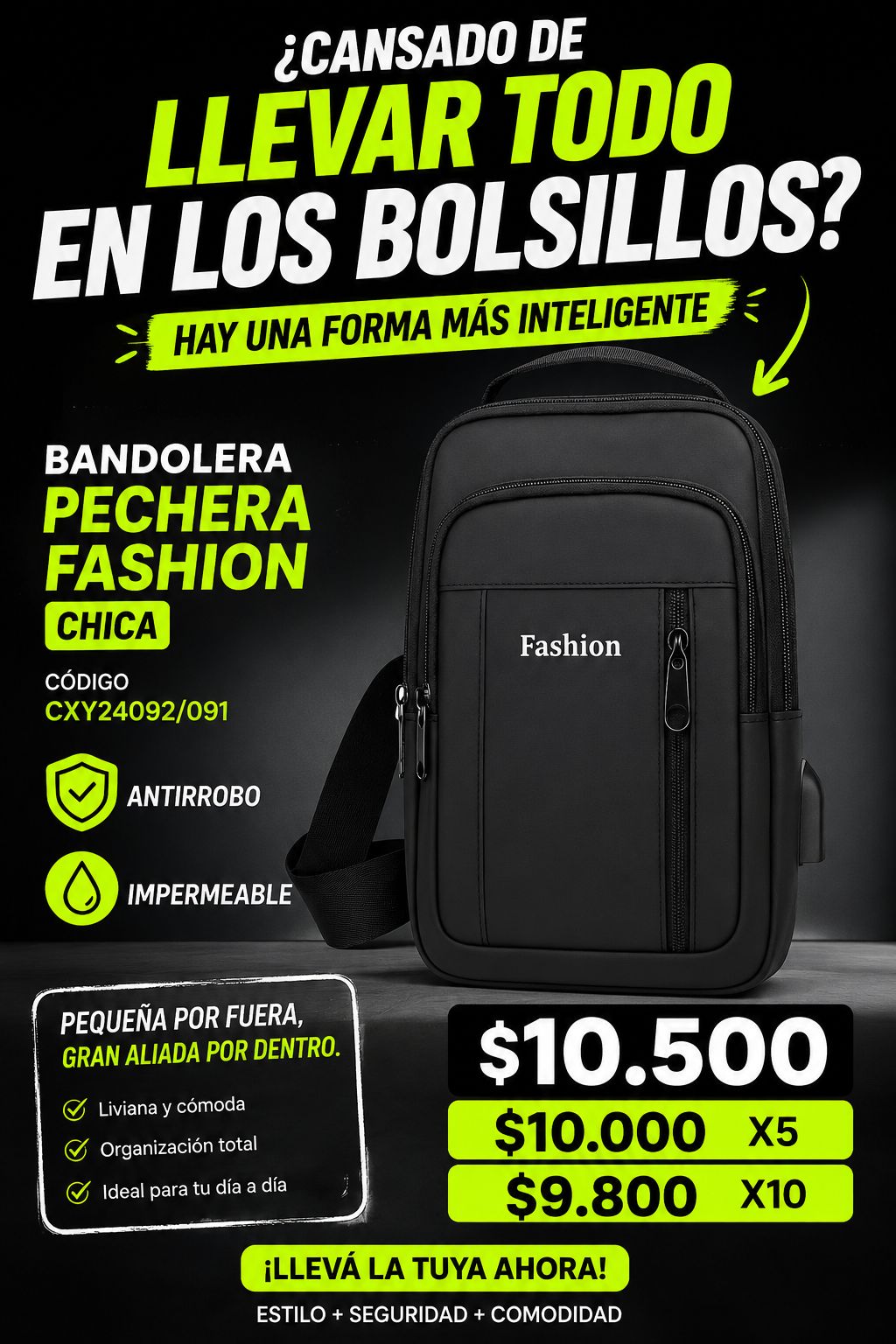 Bandolera fashion chica CXY24092/091