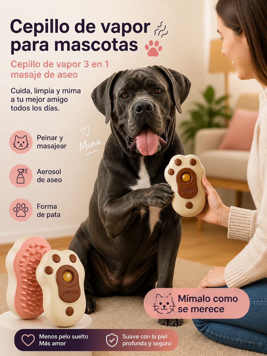 Cepillo para mascotas