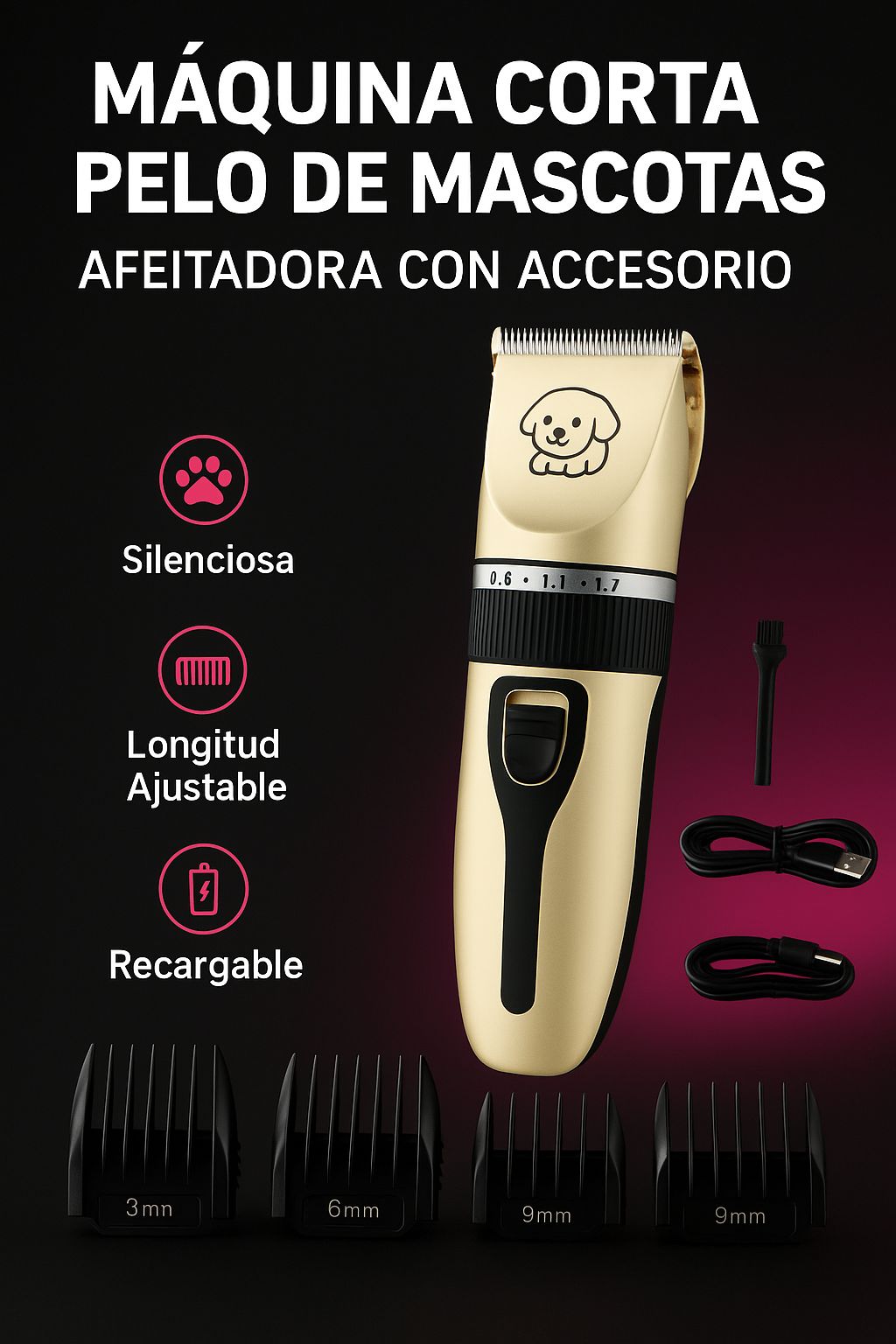 Corta pelo de perro clipper AF-3017