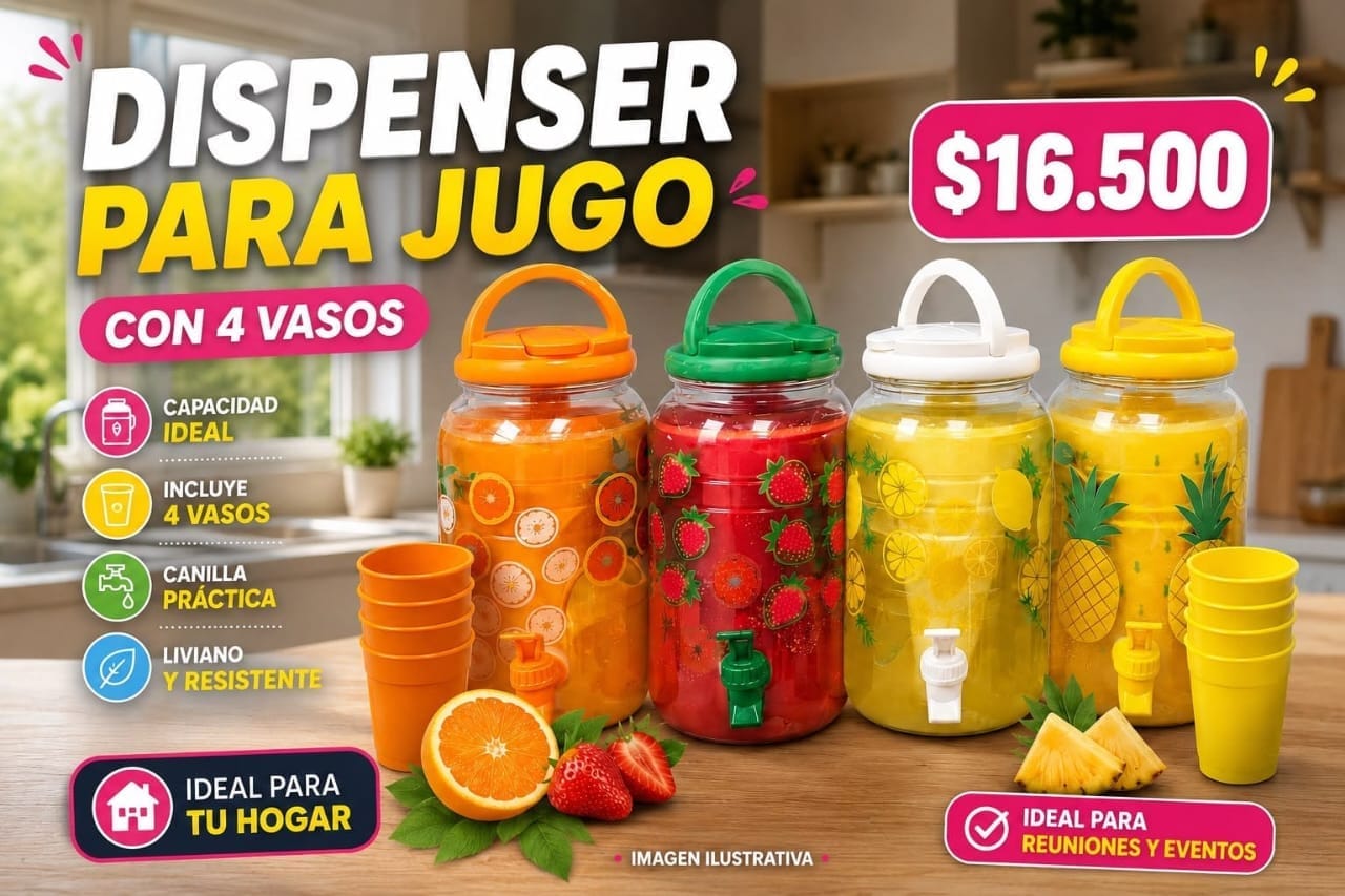 Dispenser para jugo + vasos OSR G284