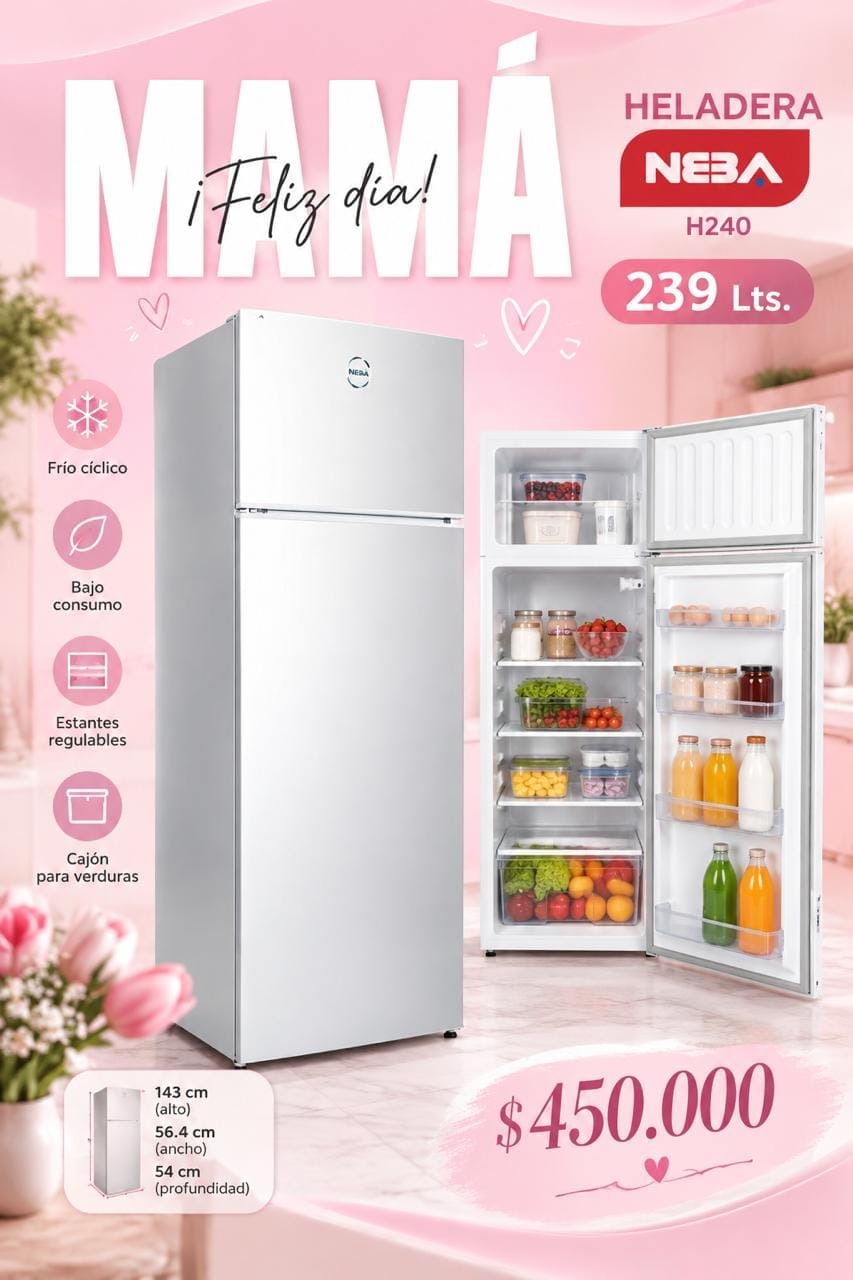 Heladera Neba h 240 L