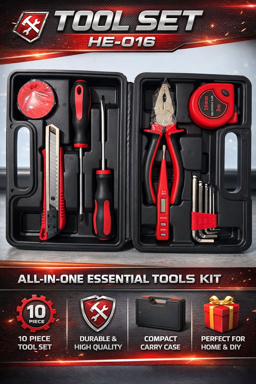 Herramientas tool set HE-016