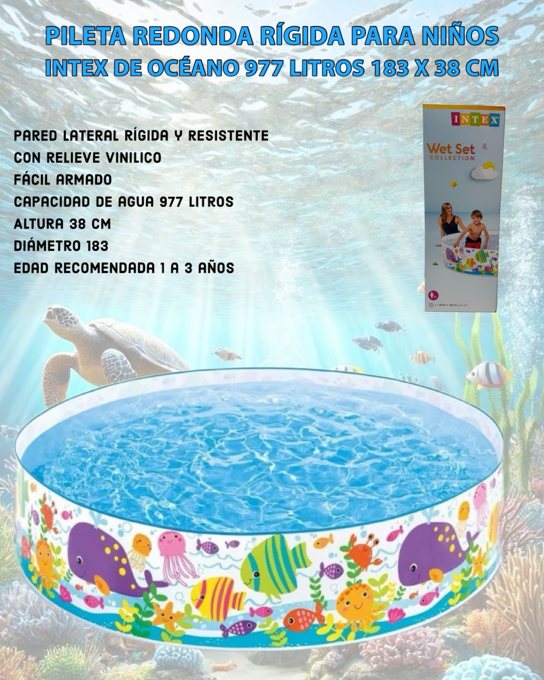 Pileta inflable Intex 977 L 183x38