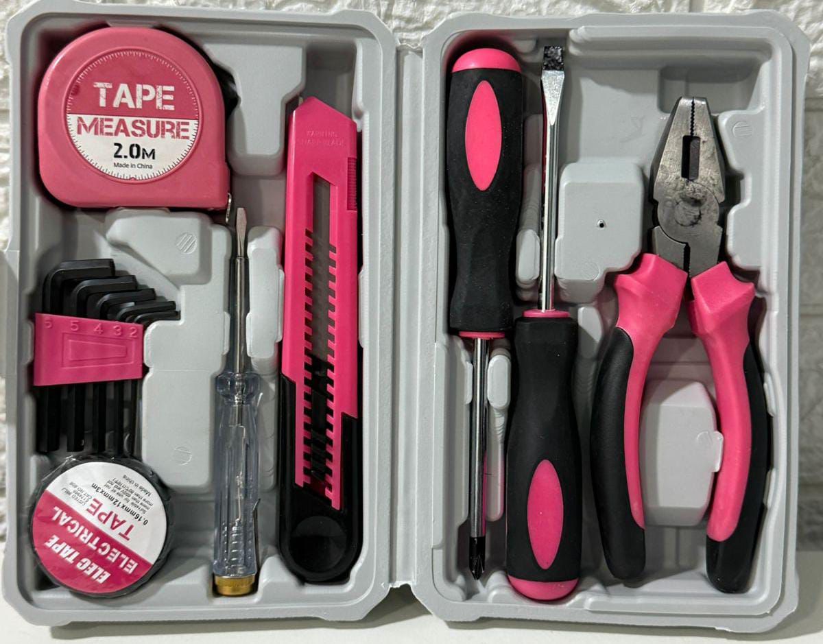 Set herramienta rosado HE-020