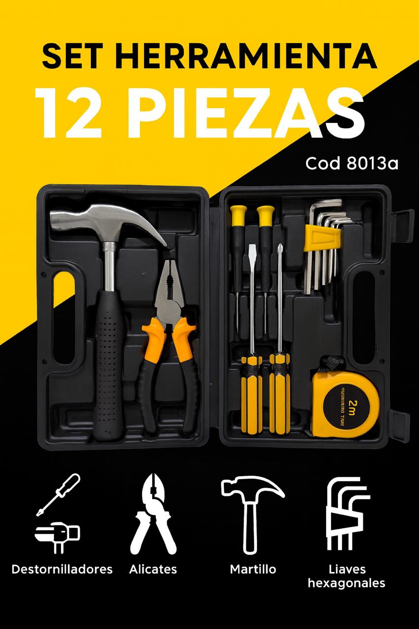 Set herramienta 12 piezas LC-8013A HE-018