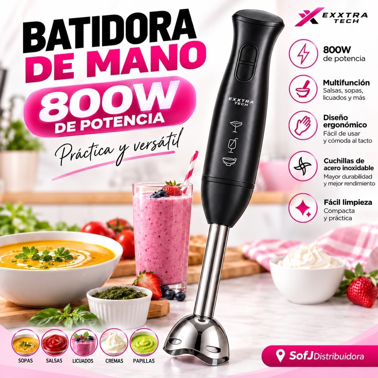 Minipimer Exxtratech 618A