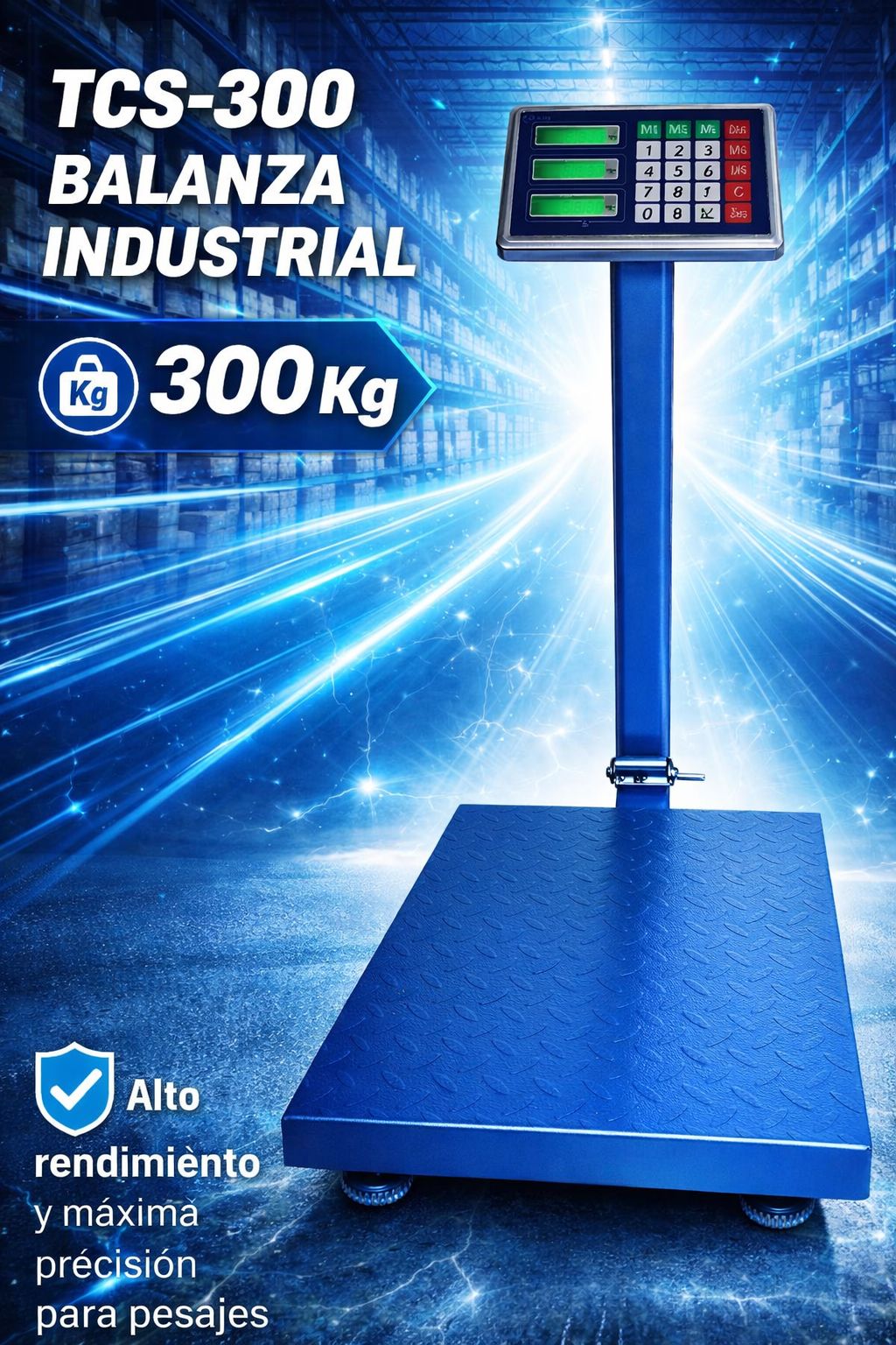 Balanza industrial 300 kg TCS-300