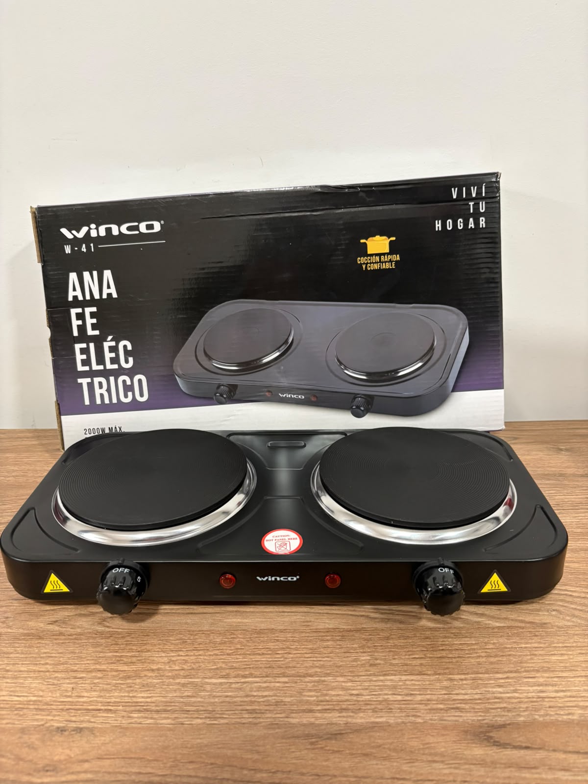 Anafe Winco 2 hornallas W-41