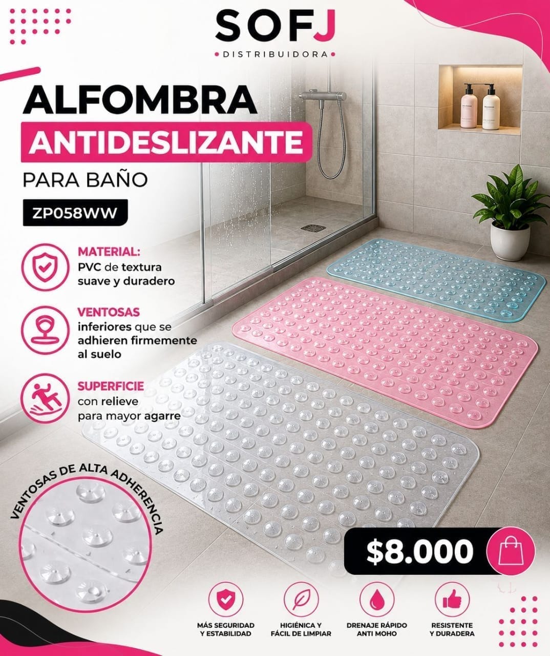 Alfombra antideslizante ZP058WW