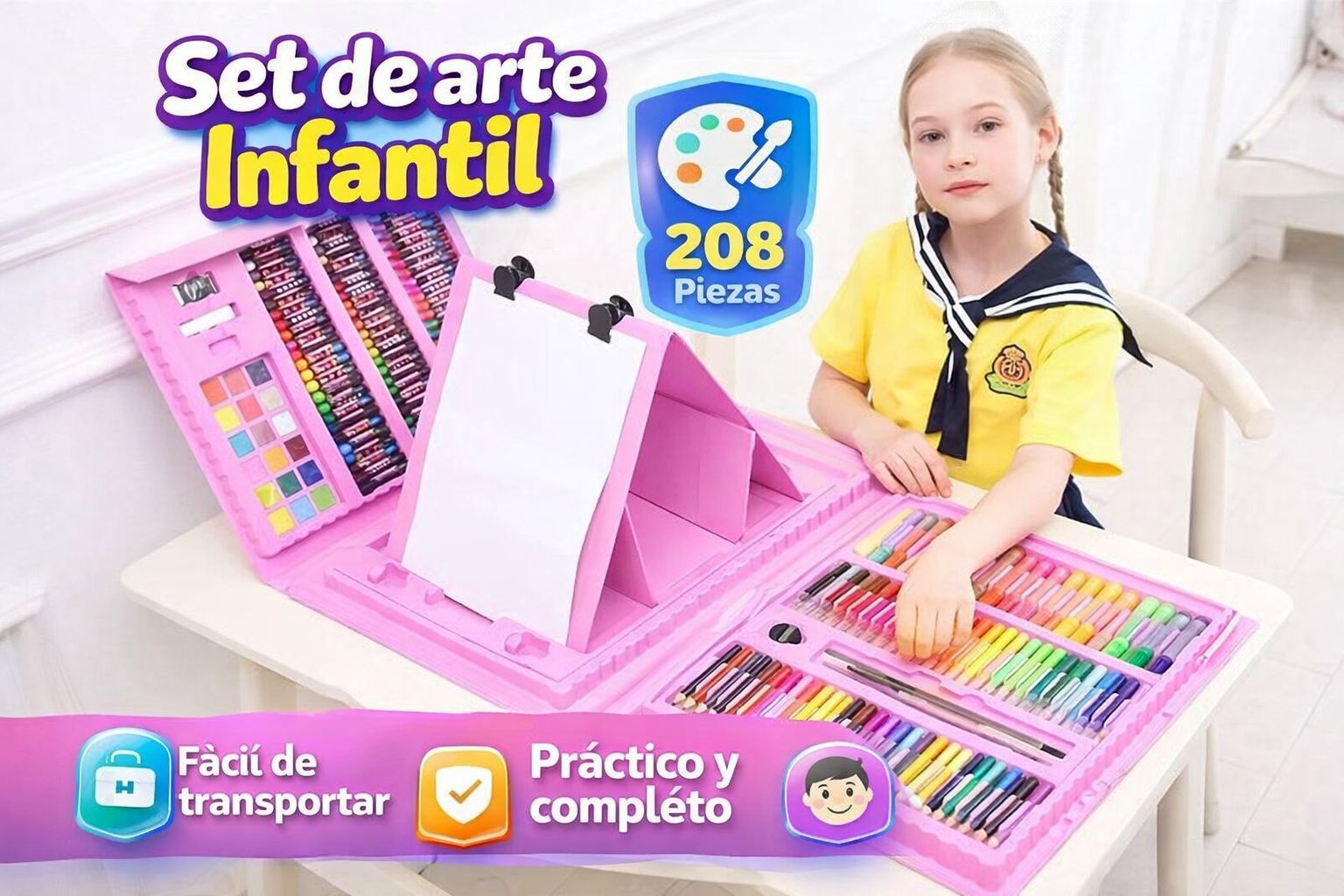Set de arte 208 piezas