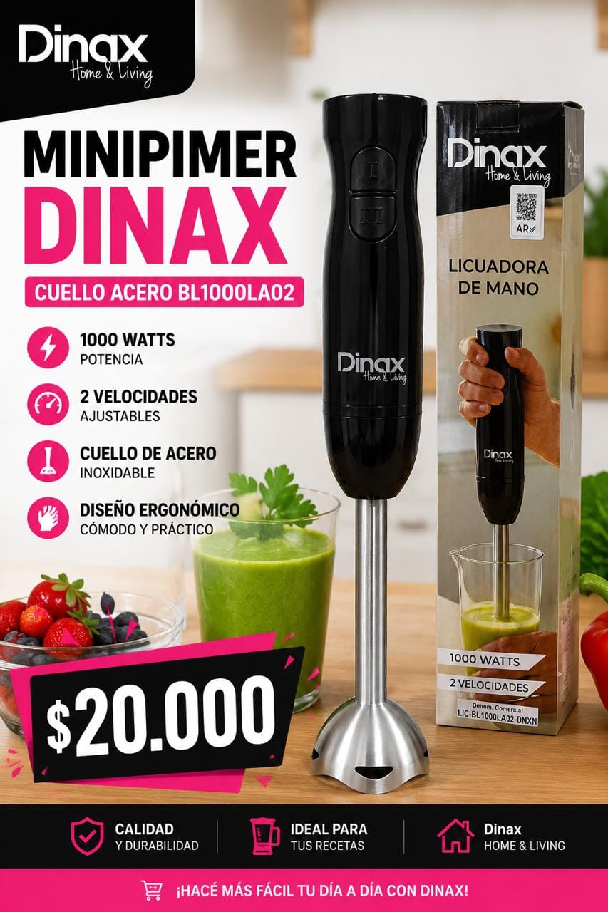 Minipimer Dinax acero BL1000LA02