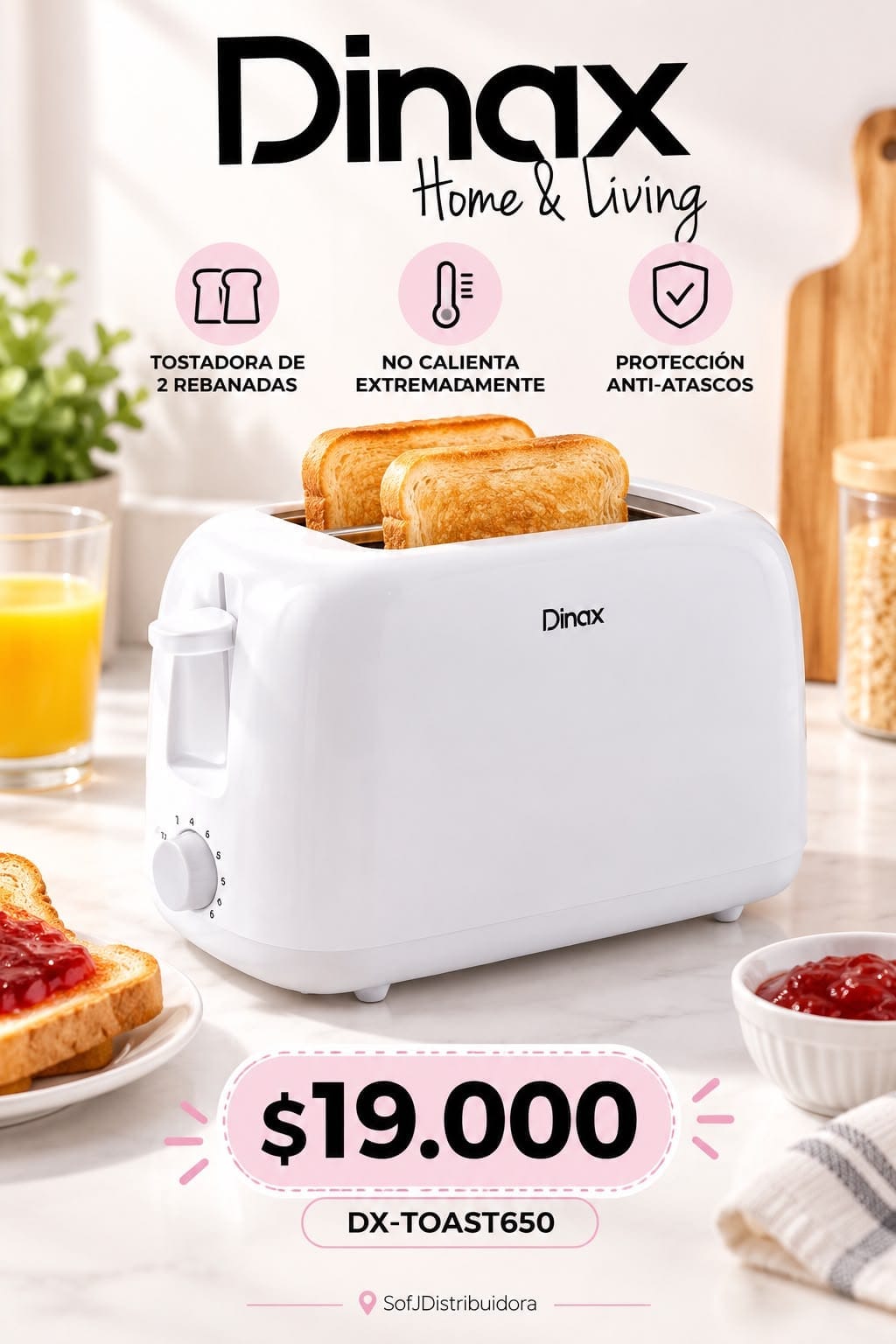 Tostadora Dinax DX-TOST650