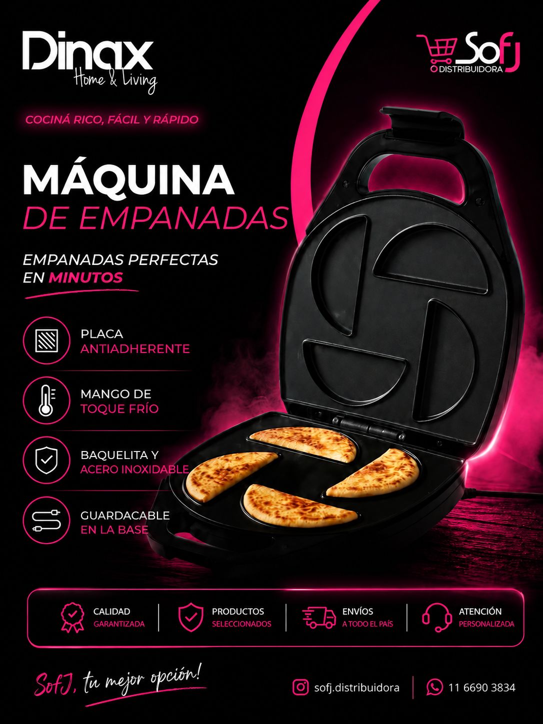 Máquina de empanadas Dinax