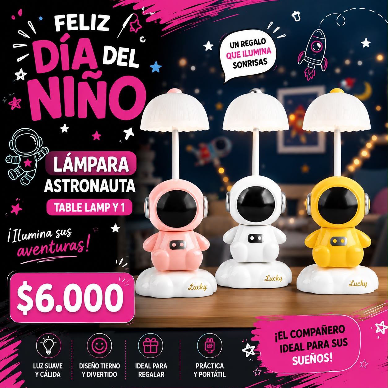 Lámpara astronauta table lamp Y1