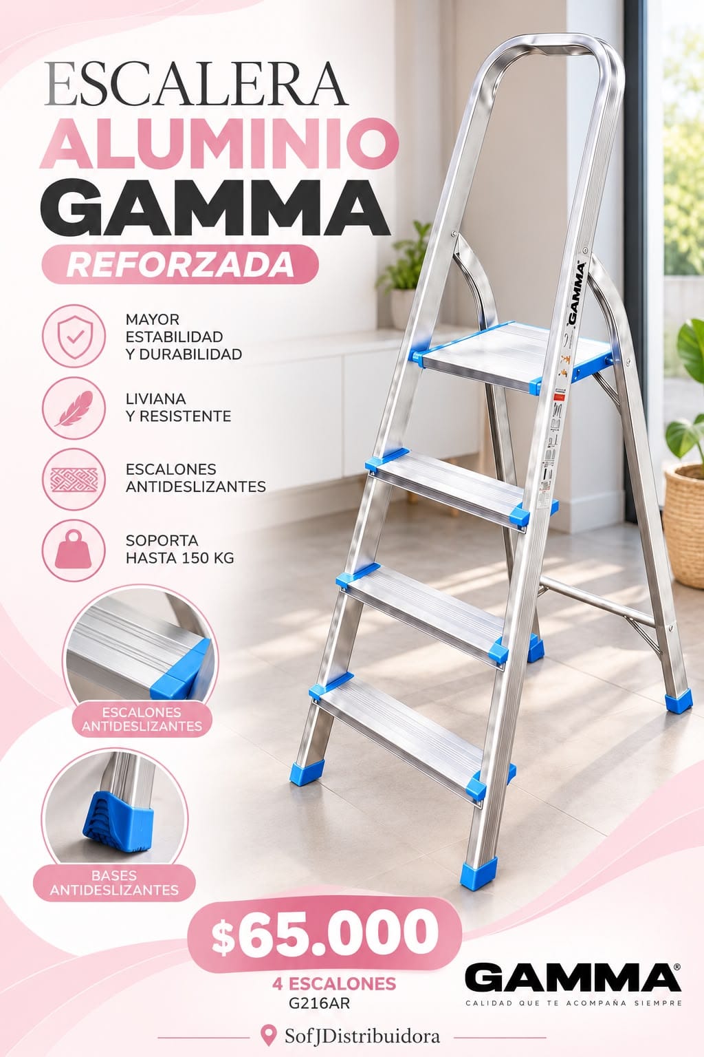 Escalera Gamma 4 escalones