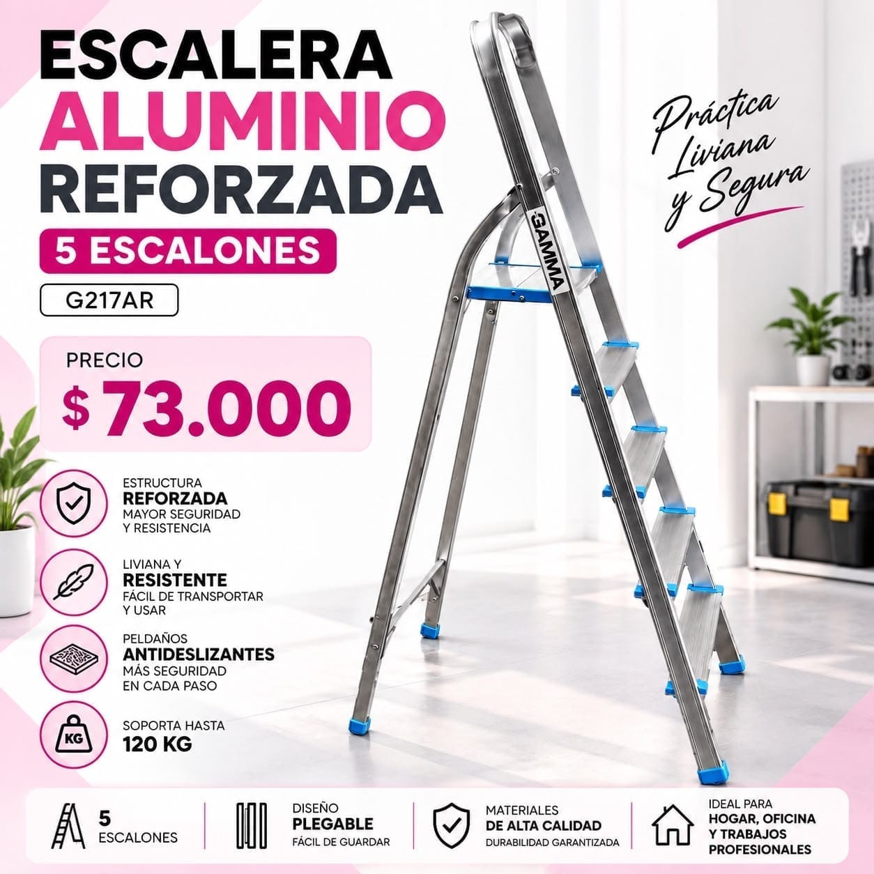 Escalera Gamma 5 escalones