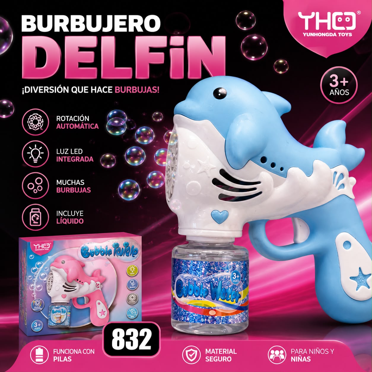 Pistola burbujero delfin AL-832