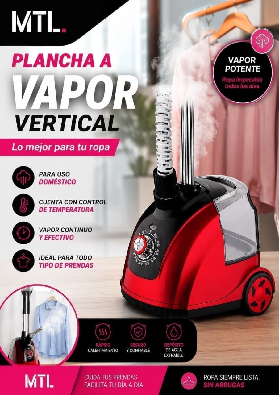 Plancha MTL MR1691 a vapor vertical