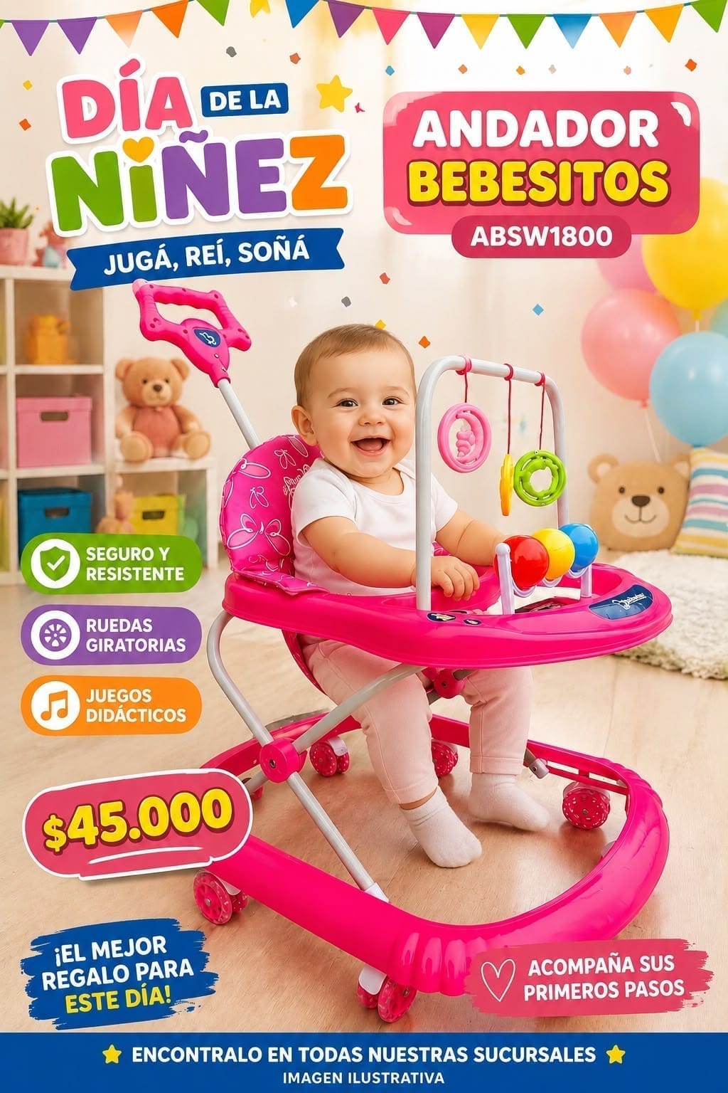 Andador Bebesitos ABSW1800