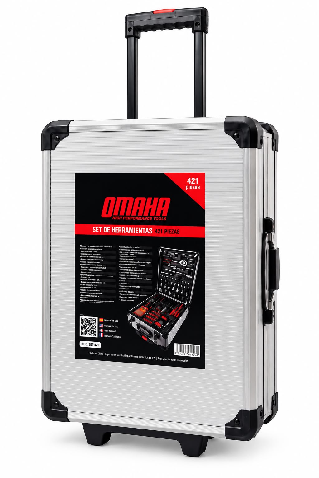 Set de herramientas 421 piezas Omaha SHK-421