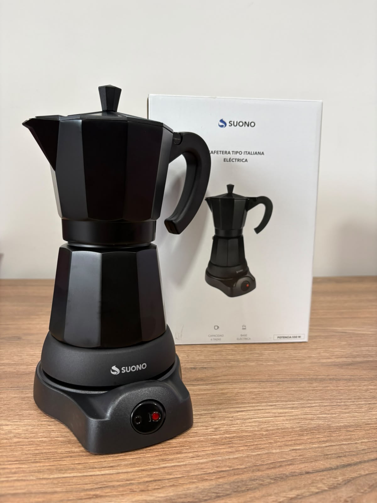 Cafetera eléctrica Suono italiana HOG0224NEG