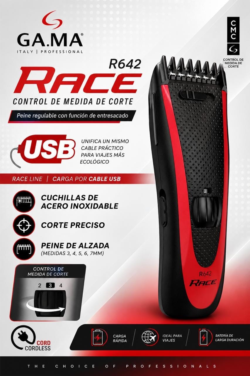 Corta pelo Gama race R642