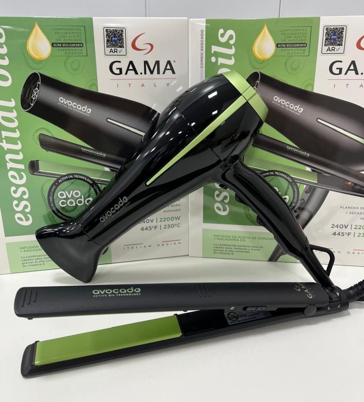 Combo Gama avocado secador + planchita