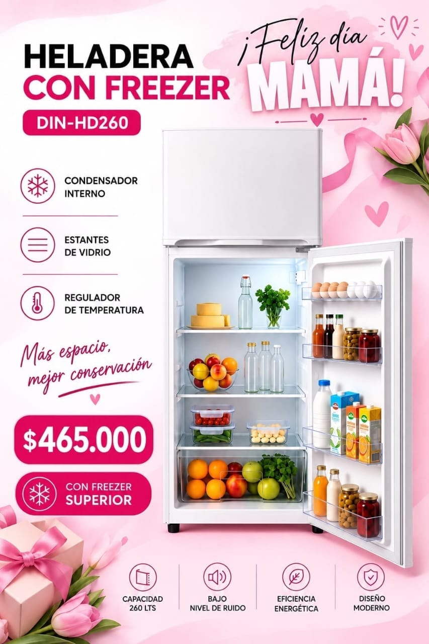 Heladera Dinax 260 L