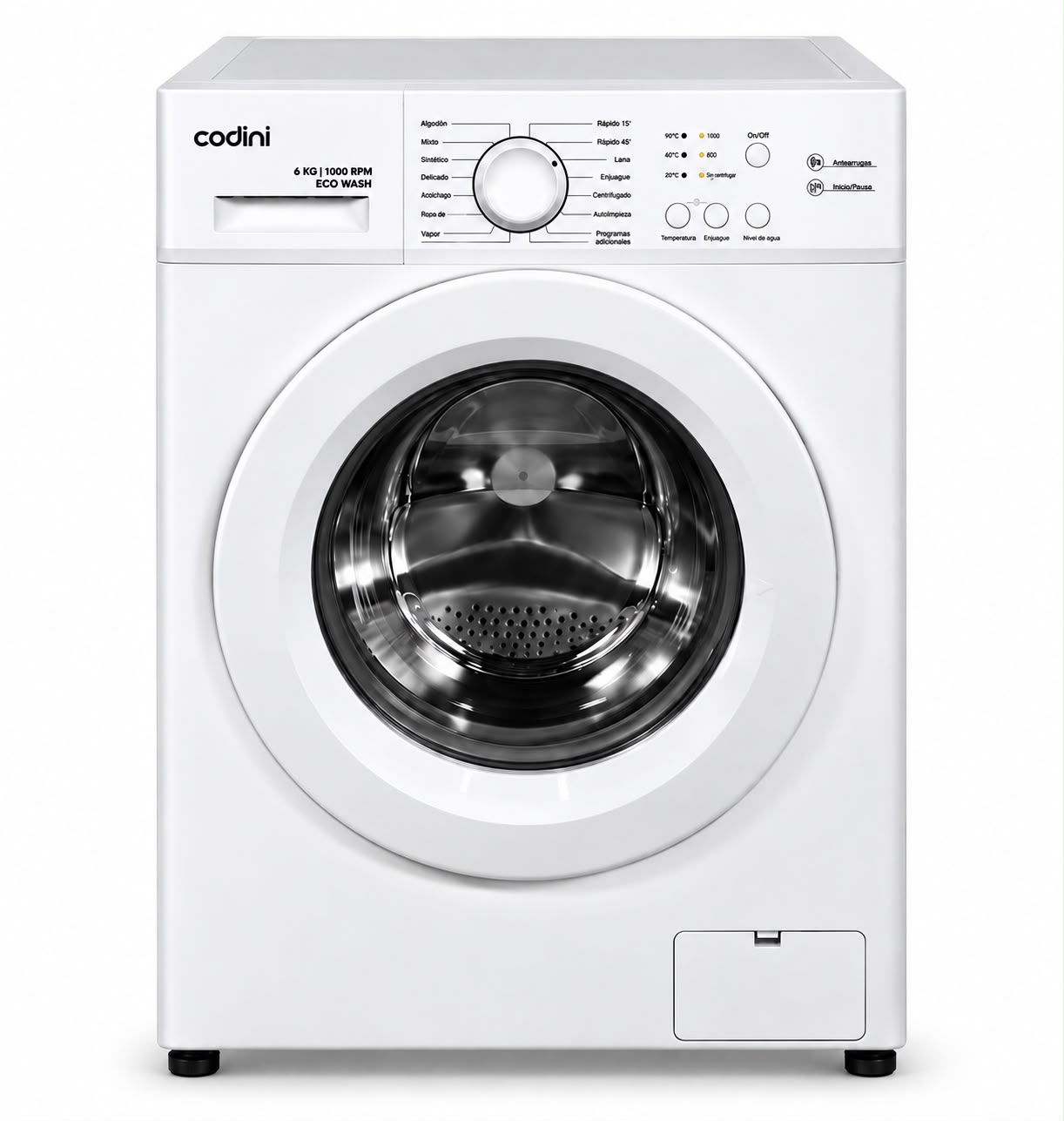 Lavarropa Codini 6 kg inverter carga frontal