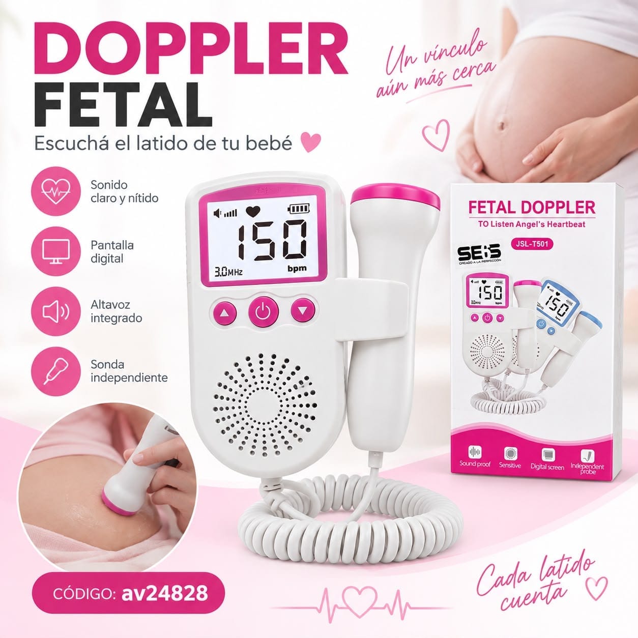 Fetal doppler Seis AV24828