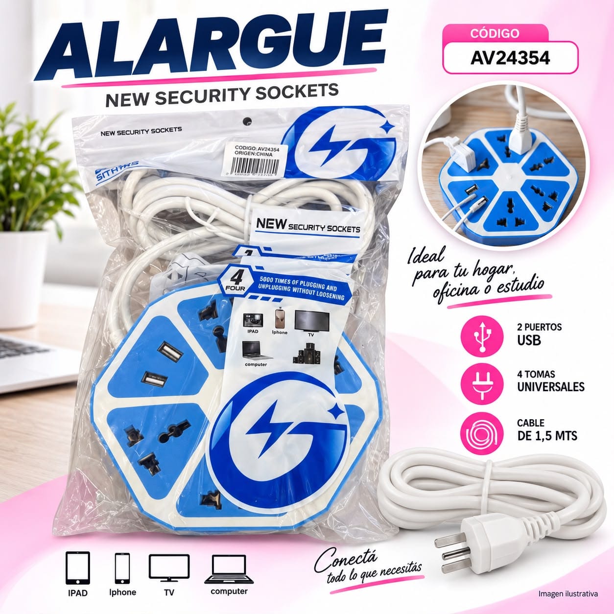 Alargue Seis circular AV24354