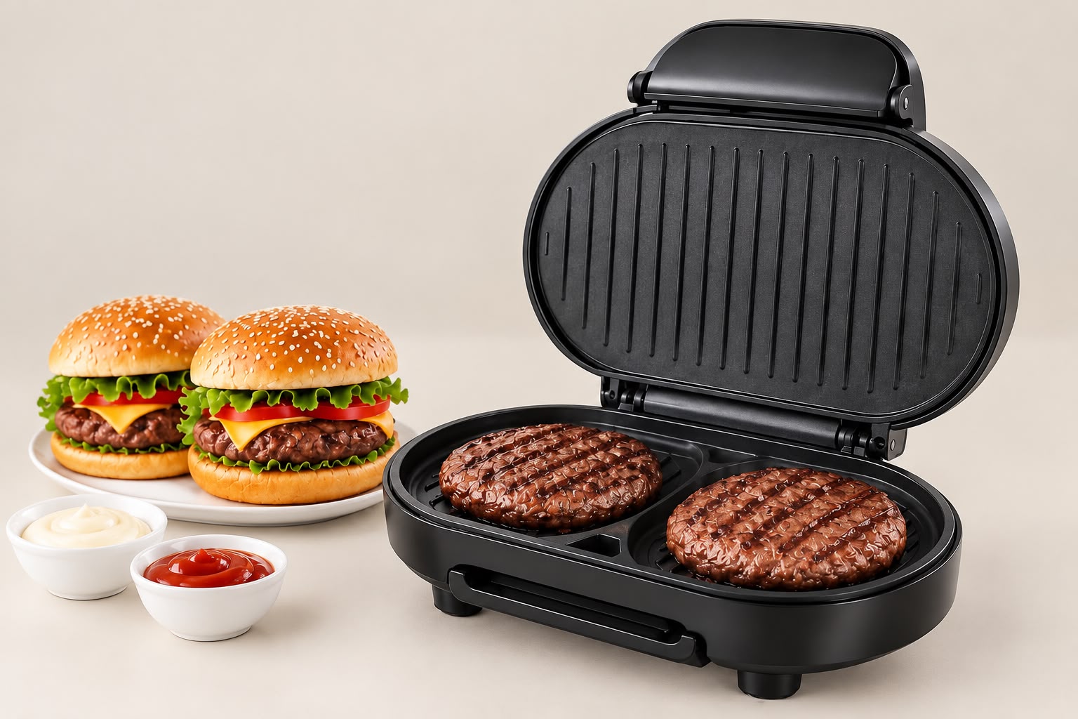 Parrilla eléctrica Dinax hamburguesas S850A01